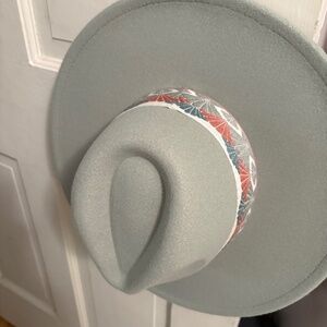 Grey Felt Festival Hat- New